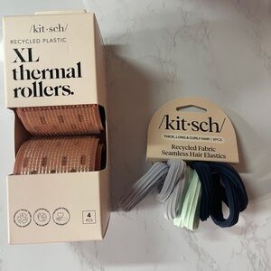 kitsch hair rollers and hair ties